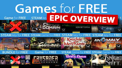The "GAMES for FREE" overview!