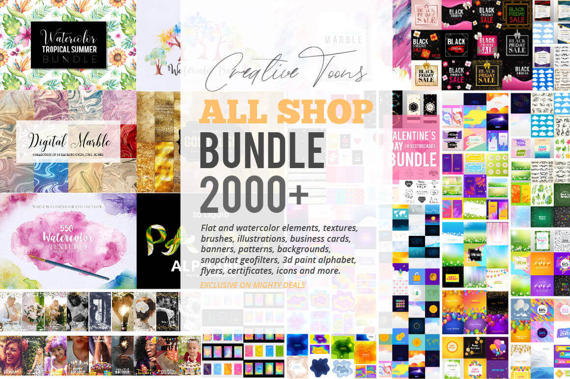 The Mighty 2000+ Creative Tools Bundle - Epic Bundle