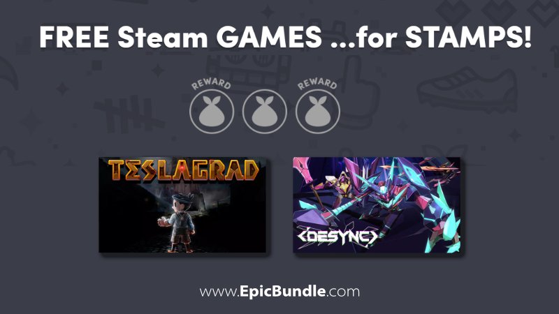 2 STEAM Games for FREE - Collect STAMPS!