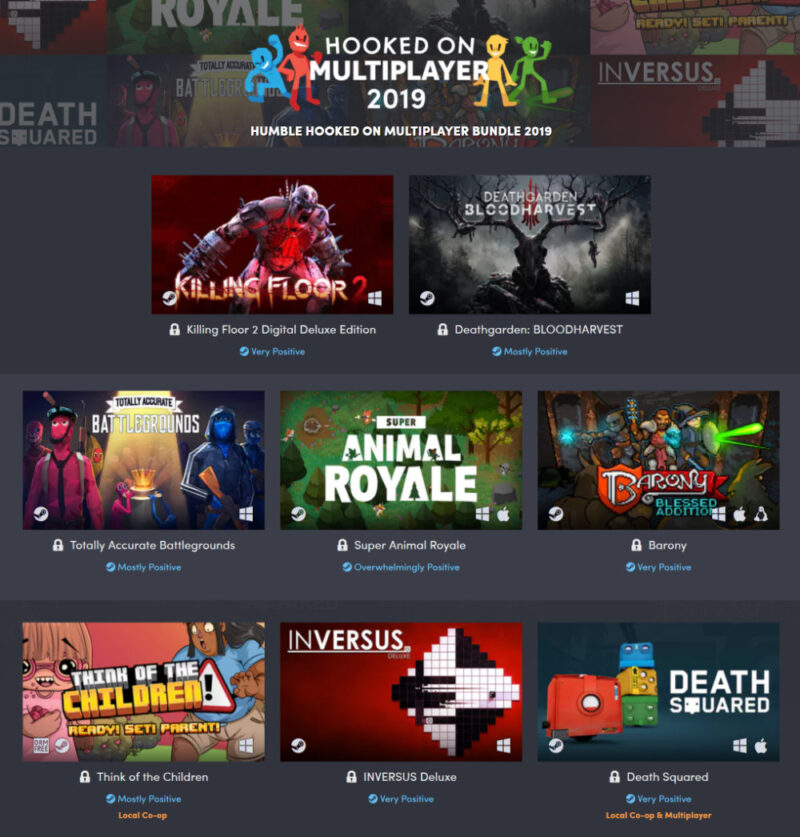 Humble Hooked on Multiplayer Bundle 2019