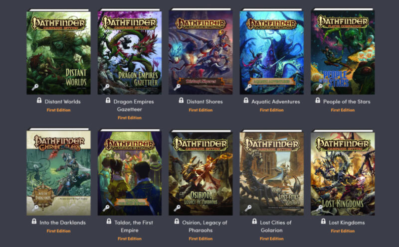 Humble "Pathfinder Lost Omens Lore Archive" Bundle