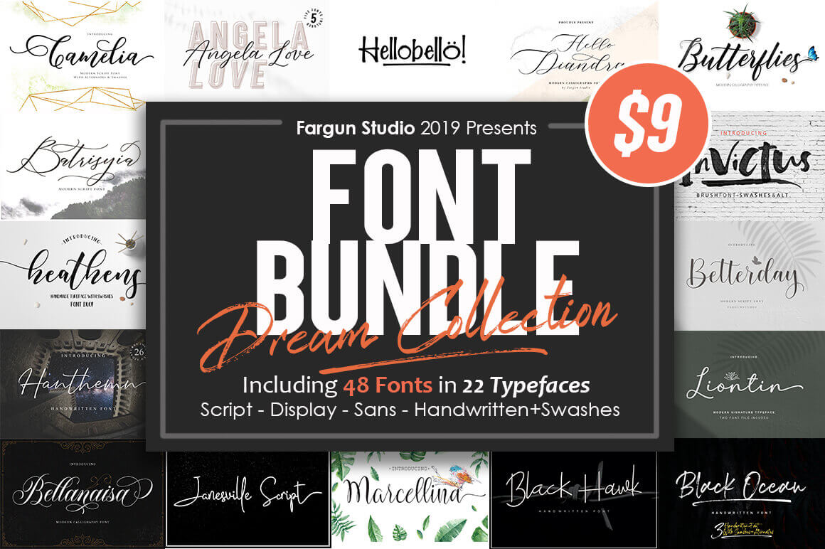 Mighty Dream Collection Fonts Bundle - Epic Bundle
