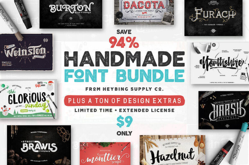 The Handmade Font Bundle