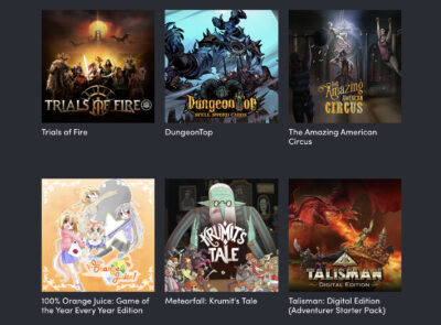 Humble "Digitized Tabletop STEAM Games" Bundle