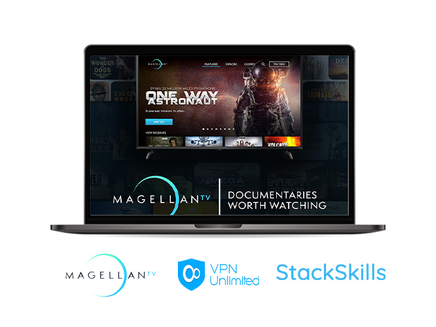 Lifetime "MagellanTV" + "VPN Unlimited" + "StackSkills" Bundle