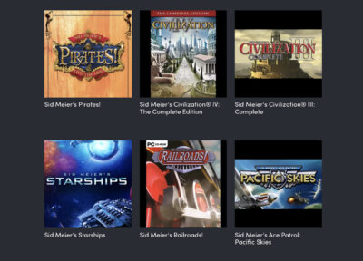 Humble "Sid Meier's Ultimate Collection" Steam Game Bundle