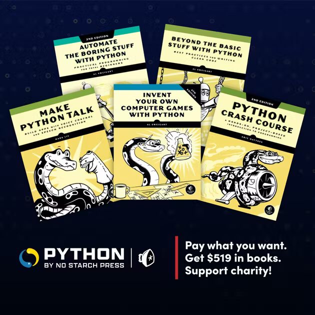 Humble "Python No Starch Press E-Learning" Deal