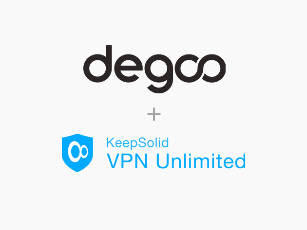 Lifetime Bundle Deal - Degoo 10TB  Backup & KeepSolid VPN