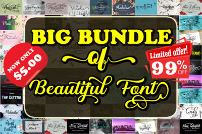 Big Bundle Of Beautiful Fonts