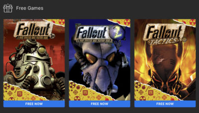 3 Free Games: Fallout 1 + 2 + Tactics