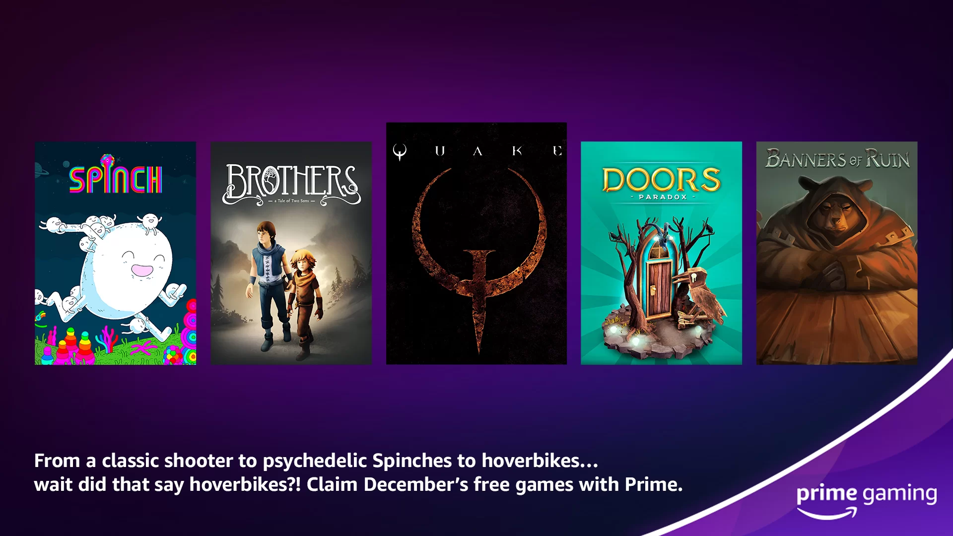 Games FREE with Prime: Get "Quake", "Brothers: A Tale of Two Sons" & more  in December 2022! - Epic Bundle