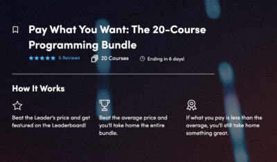 Pay What You Want The 20 Course Programming Bundle