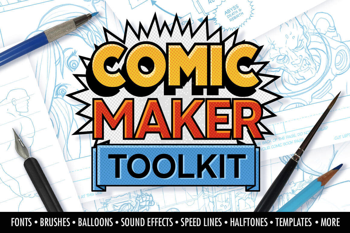 Mighty Deals: Comic Maker Toolkit "300+ Elements" Bundle - Epic Bundle