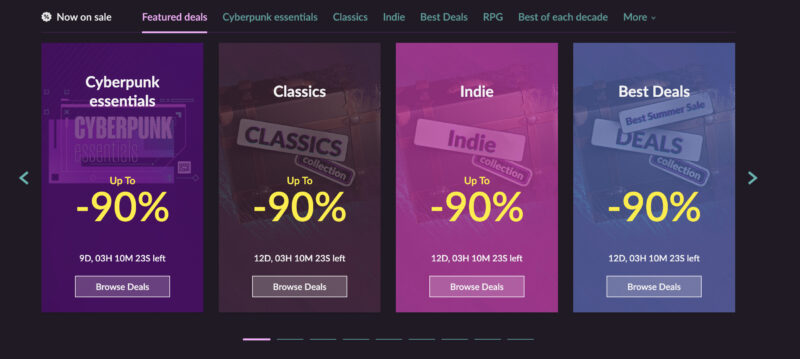 Gog's Summer Sale 2023